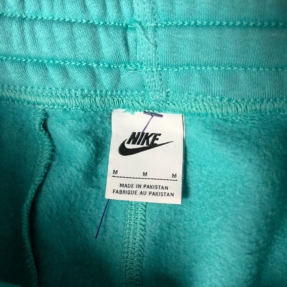 Nike Sweatpants Mens Medium Teal Sportswear Club Fleece Tapered Leg 716830-392 - Picture 4 of 10